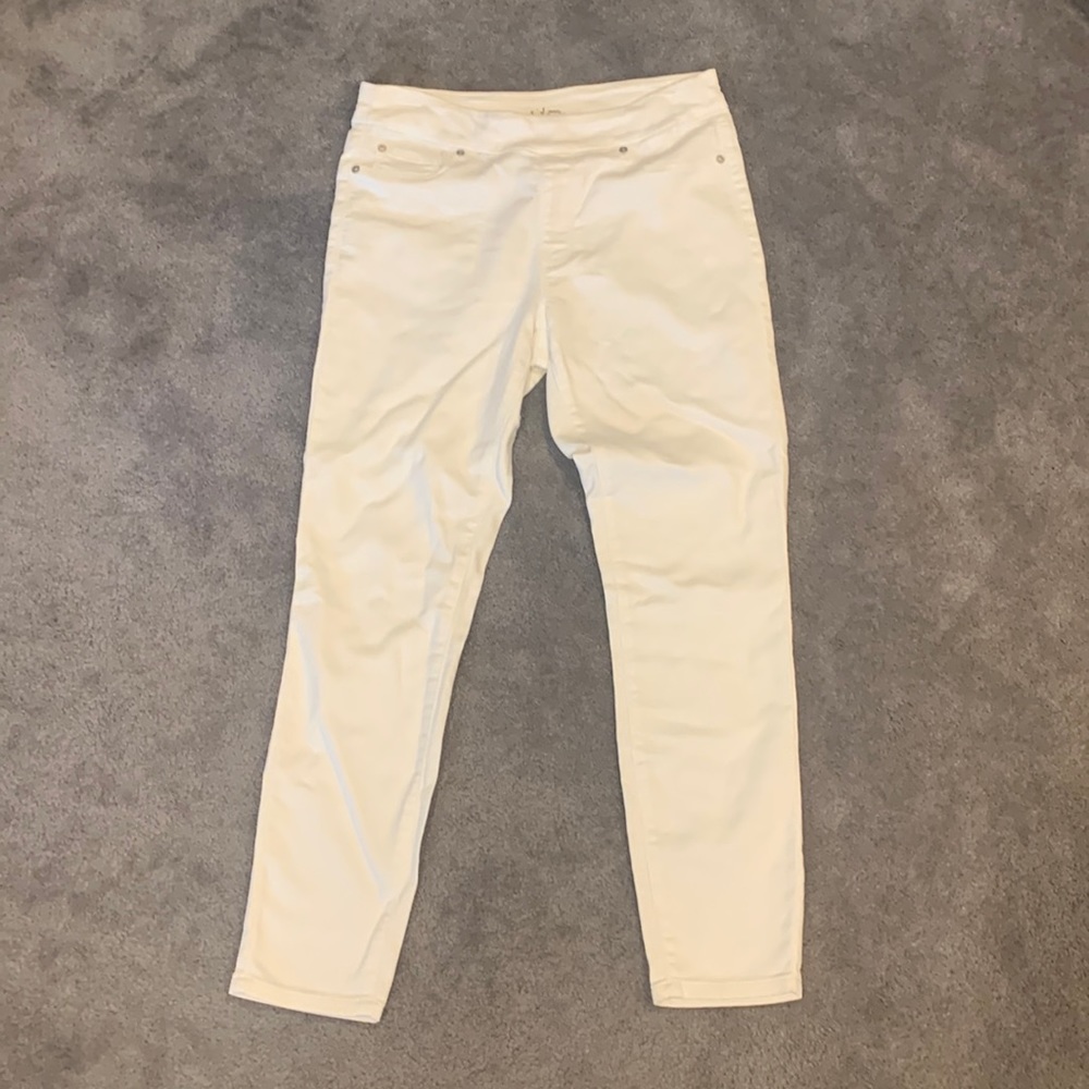 White Tribal Jeans
